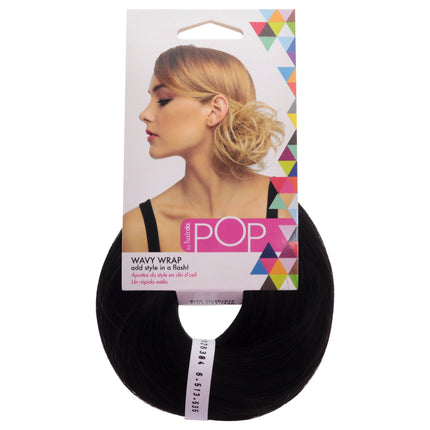 Get Glamorous Waves with the Hairdo Pop Wavy Wrap in R2 Ebony for Women
