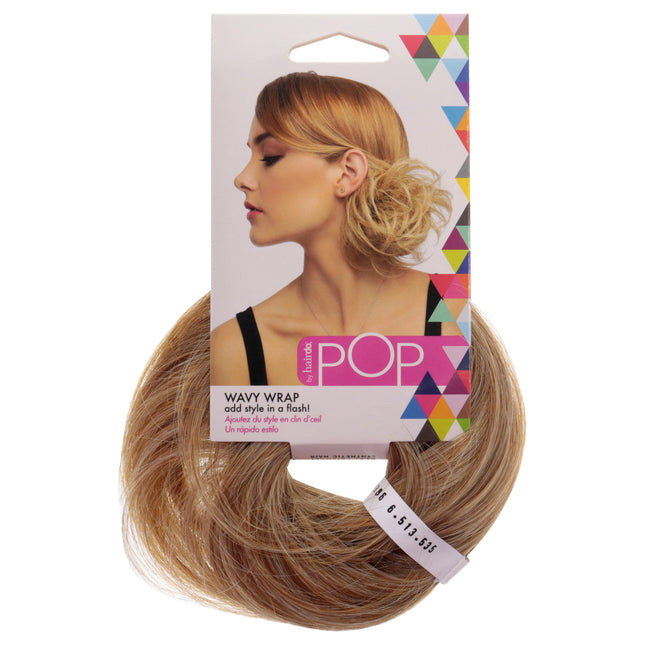 Glam up with Hairdo's Ginger Blonde Pop Wavy Wrap for Women