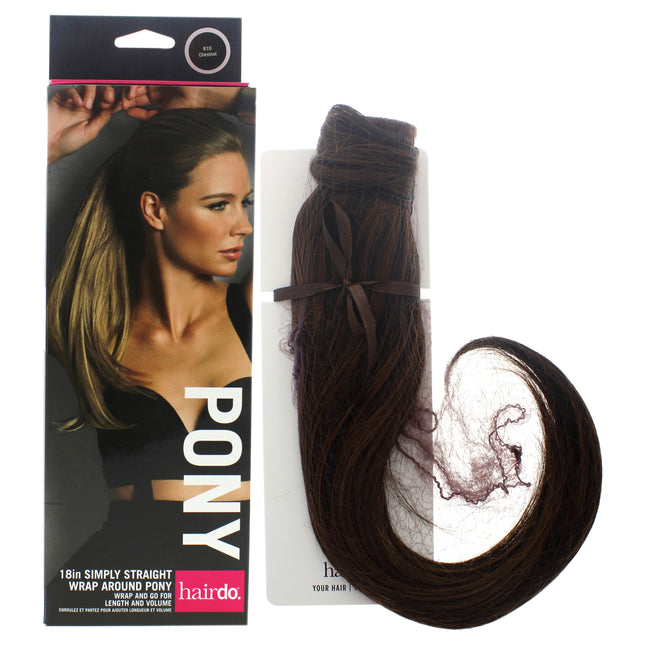 Transform Your Look with the Simply Straight Pony R10 Chestnut 18 Inch Hair Extension for Women