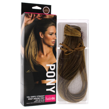 Get the Perfect Ponytail with Simply Straight Pony in R1416T Buttered Toast - 18 Inch Hair Extension by Hairdo for Women
