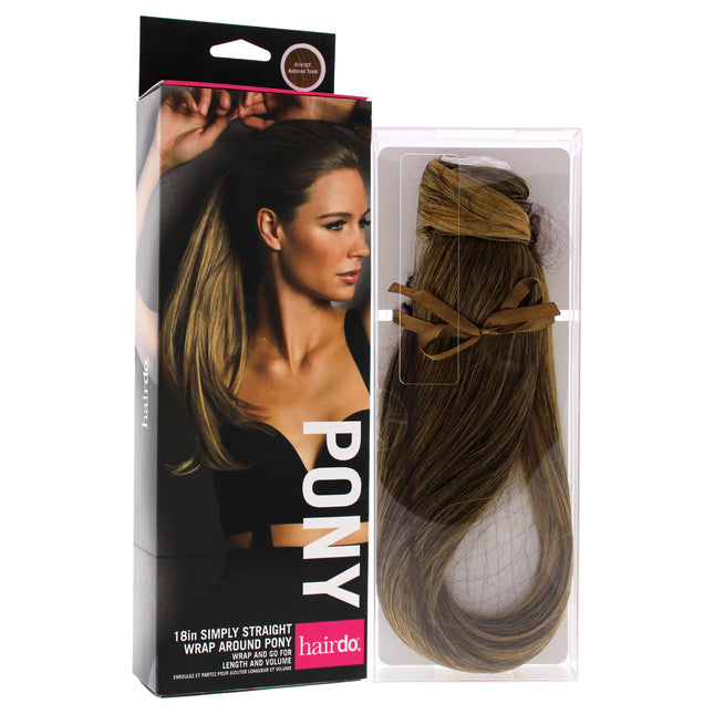 Get the Perfect Ponytail with Simply Straight Pony in R1416T Buttered Toast - 18 Inch Hair Extension by Hairdo for Women