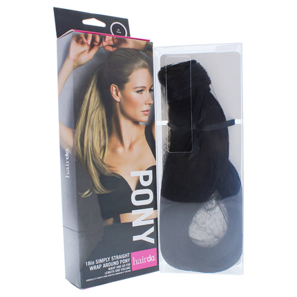 Get Instantly Sleek and Stylish with the Hairdo Simply Straight Pony R2 Ebony 18 Inch Hair Extension for Women