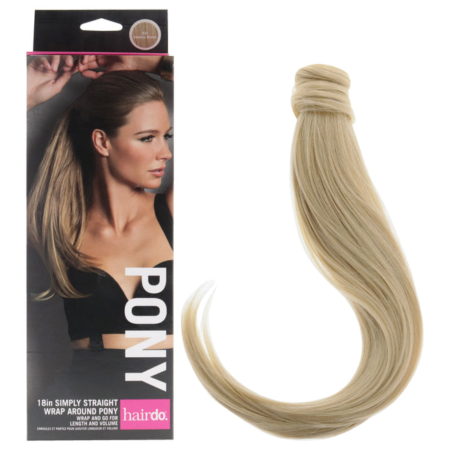 Hairdo Simply Straight Wrap Around Pony - R22 Swedish Blonde Platinum for Women - 18 Inch Hair Extension