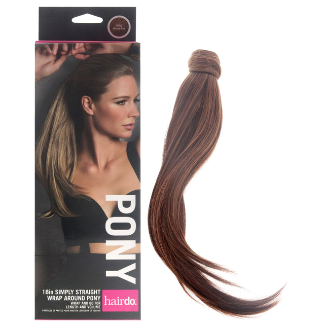 Hairdo Simply Straight Pony R28S Glazed Fire 18 Inch Hair Extension for Women