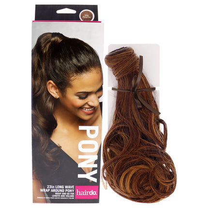 Wave Wrap Around Pony - R28S Glazed Fire Hair Extension for Women - 23 Inch
