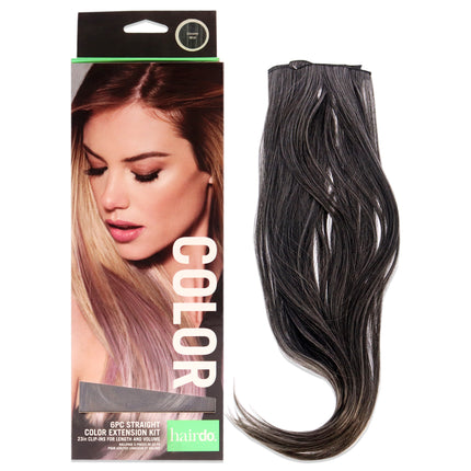 Hairdo Straight Color Extension Kit - Chrome Mist for Women - 6 x 23 Inch Hair Extension