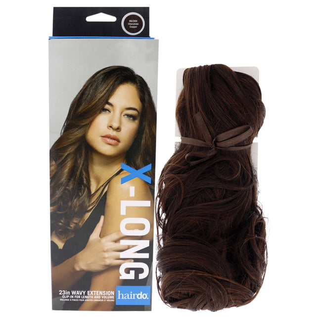 23 Inch Chocolate Copper Wavy Hair Extension for Women by Hairdo - R6 30H