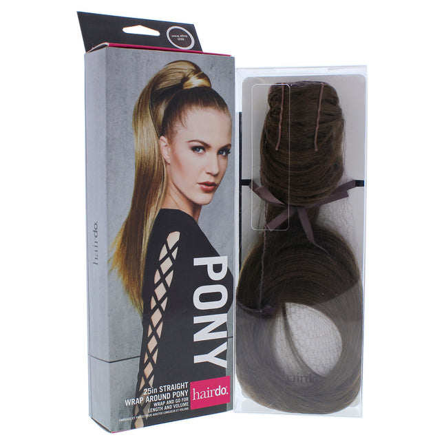 Hairdo Straight Wrap Around Pony in Ginger Brown - 25 Inch Hair Extension for Women
