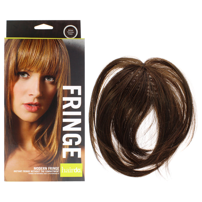 Get a Chic Look with Modern Fringe Clip In Bang in Chocolate Copper for Women