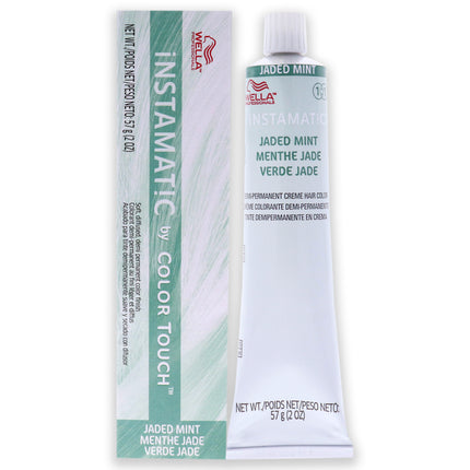 Wella Instamatic Color Touch Demi-Permanent Hair Color in Jaded Mint - 2 oz Hair Color for Unisex