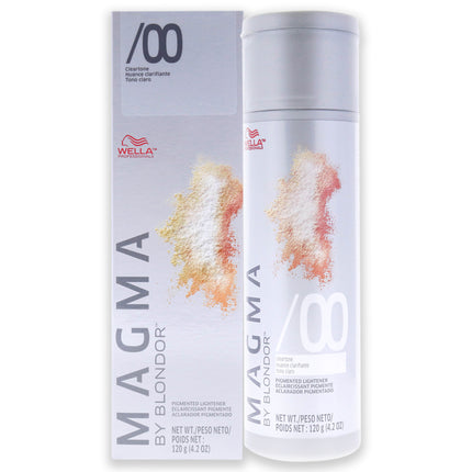 Magma by Blondor Pigmented Lightener - 00 Cleartone by Wella for Unisex - 4.2 oz Lightener - Professional Hair Lightening Solution