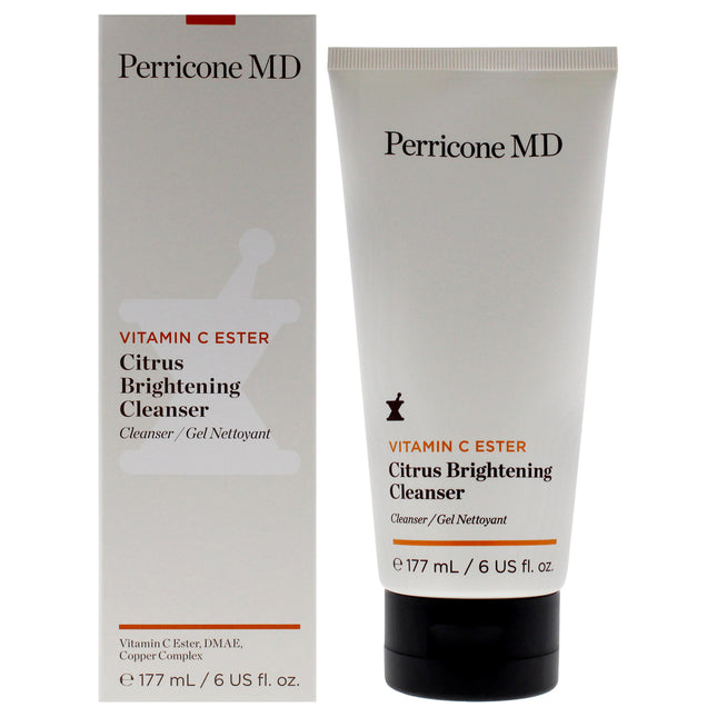 Perricone MD Vitamin C Ester Citrus Brightening Cleanser - 6 oz Unisex Cleanser for Radiant Skin