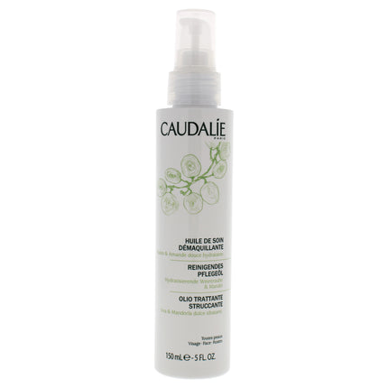 Caudalie Make Up Removing Cleansing Oil for Women - 5 oz - Gentle Makeup Remover