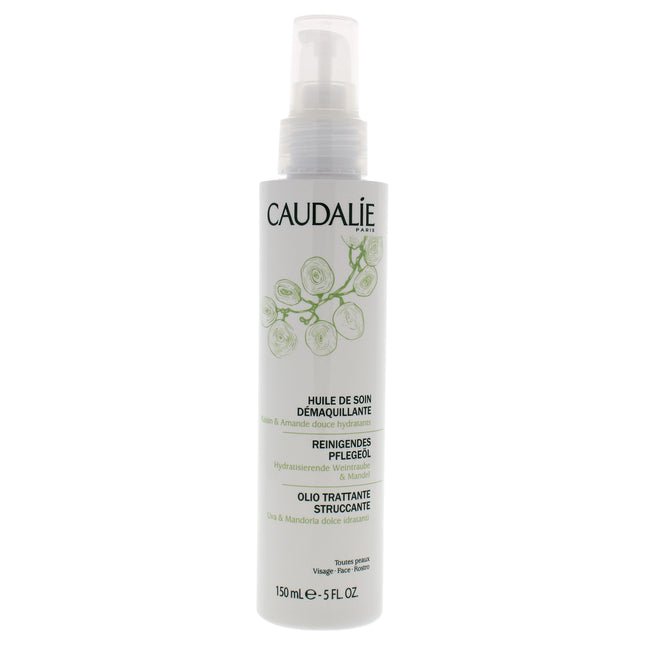 Caudalie Make Up Removing Cleansing Oil for Women - 5 oz - Gentle Makeup Remover
