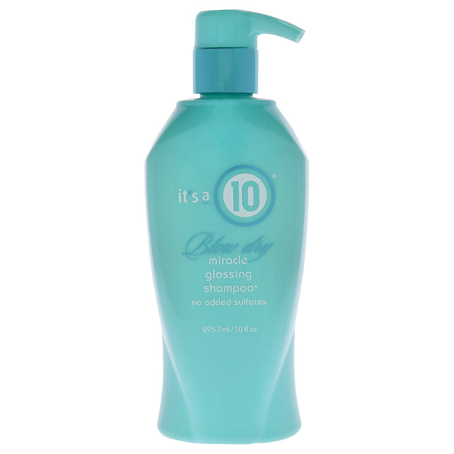 Miracle Blow Dry Glossing Shampoo by Its A 10 - 10 oz Shampoo for Unisex