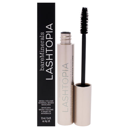 BareMinerals Lashtopia Mega Volume Mineral Based Mascara in Ultimate Black for Women - 0.4 oz Mascara
