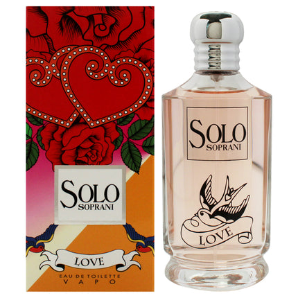 Solo Soprani Love by Luciano Soprani for Women - 3.3 oz EDT Spray: A Romantic Fragrance for Her