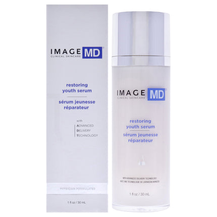 MD Restoring Youth Serum with ADT Technology by Image for Unisex - 1 oz Serum - Age-Defying Revitalizing Skincare Solution