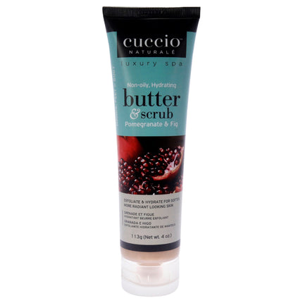 Cuccio Naturale Pomegranate and Fig Butter and Scrub for Unisex - 4 oz Scrub