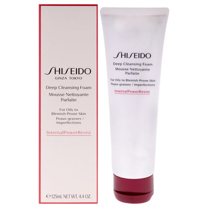 Shiseido Deep Cleansing Foam for Women - Gentle 4.4 oz Cleanser for Fresh, Clear Skin