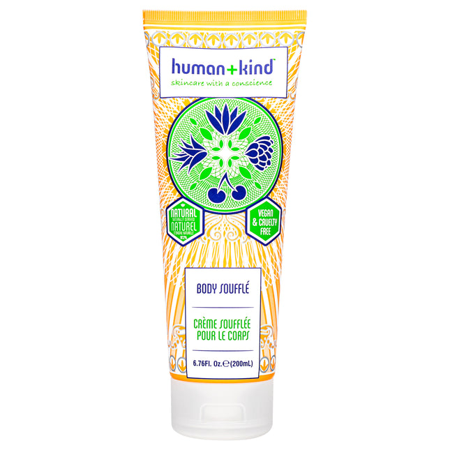 Human+kind Body Souffle Cream for Unisex - Hydrating Body Cream 6.76 oz Tube