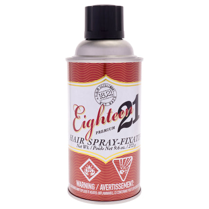 18.21 Man Made Premium Hairspray for Men and Women - Strong Hold Hair Spray 10 oz