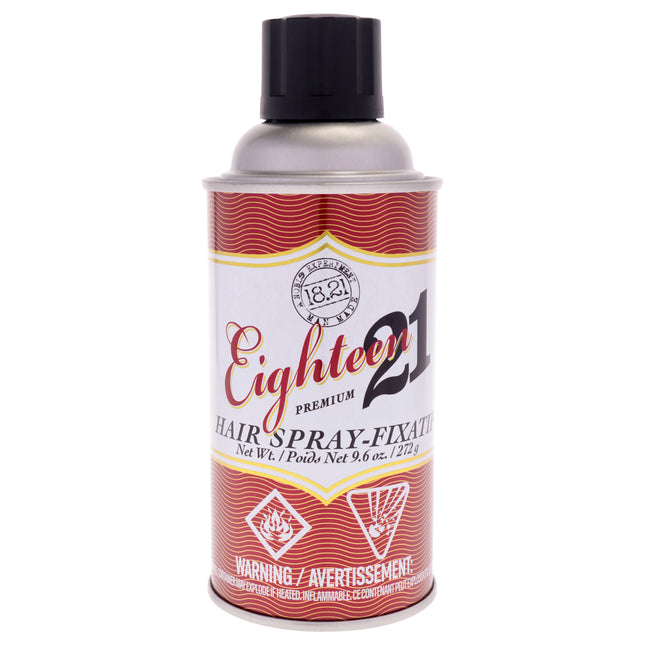 18.21 Man Made Premium Hairspray for Men and Women - Strong Hold Hair Spray 10 oz