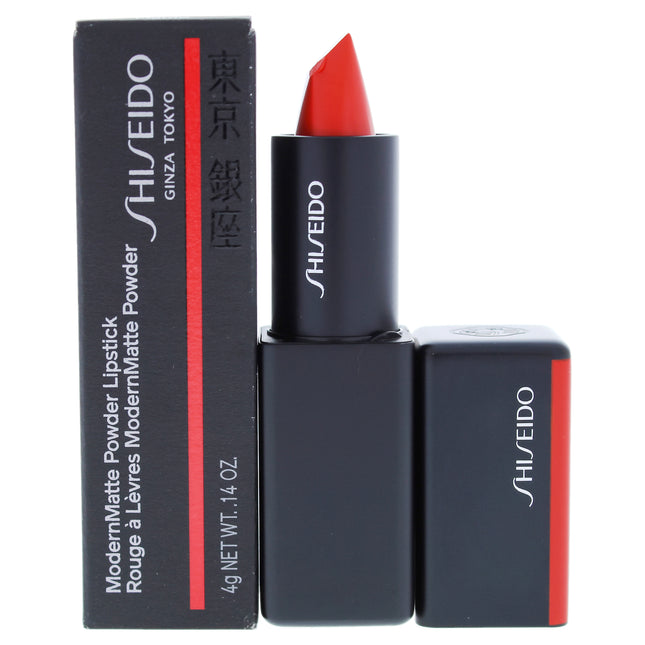 Shiseido ModernMatte Powder Lipstick - 509 Flame, Long-lasting Lip Color for Unisex