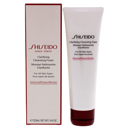 Shiseido Clarifying Cleansing Foam for Unisex 4.6 oz - Gentle Facial Cleanser
