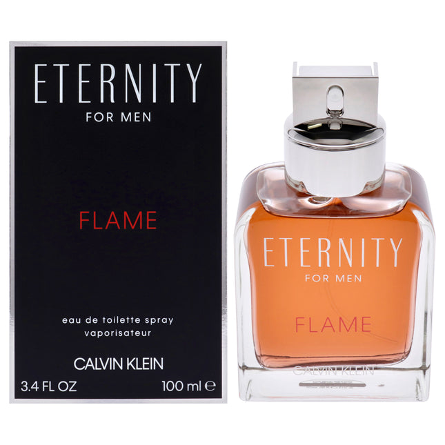 Eternity Flame by Calvin Klein for Men - 3.4 oz EDT Spray: A Timeless Fragrance for Him