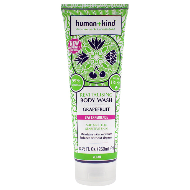 Get Refreshed and Energized with Human+Kind Revitalizing Grapefruit Body Wash - Unisex 8.45 oz
