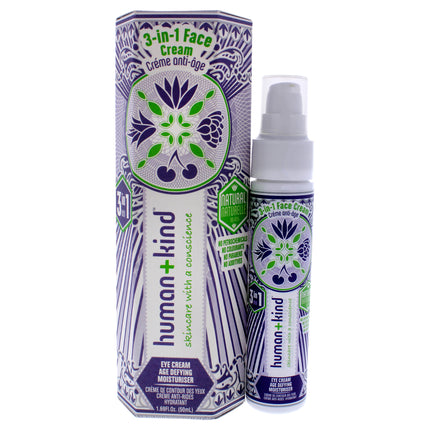 Human+Kind Age-Defying 3-In-1 Cream for Unisex - 1.69 oz Cream