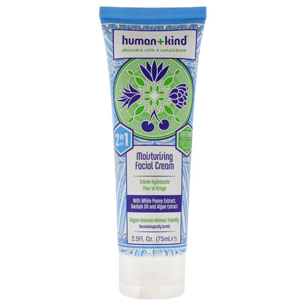 Human+Kind Moisturising Facial Cream for Unisex - 2.5 oz Cream
