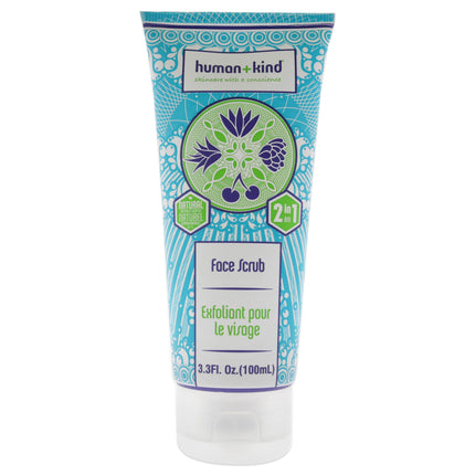 Human+Kind Face Scrub for Unisex - 3.3 oz Scrub for Gentle Exfoliation