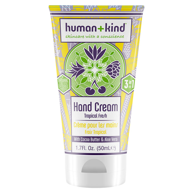 Human+Kind Hand Cream Tropical Fresh - Nourishing Moisturizer for All Genders