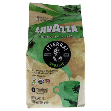 Lavazza Tierra Organic Roast Whole Bean Coffee for Unisex - 35.2 oz