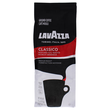 Lavazza Classico Medium Roast Ground Coffee: 12 oz Coffee for Both Men and Women