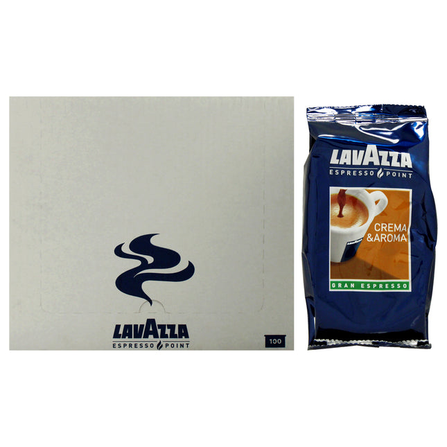 Lavazza Espresso Point Crema and Aroma Coffee Pods for Unisex - 100 Pods Coffee
