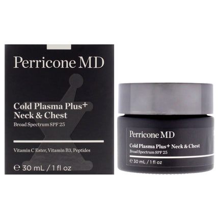 Perricone MD Cold Plasma Plus Neck and Chest SPF 25 Moisturizer for Unisex - 1 oz