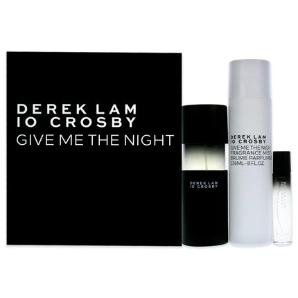 Derek Lam Give Me The Night Spring for Women 3 Pc Gift Set - EDP Spray, Fragrance Mist - 3.4oz, 10ml, 8oz