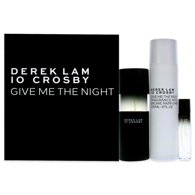 Derek Lam Give Me The Night Spring for Women 3 Pc Gift Set - EDP Spray, Fragrance Mist - 3.4oz, 10ml, 8oz