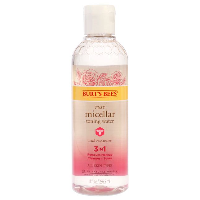 Burts Bees Rose Micellar Toning Water: Gentle 8 oz Toner for Women