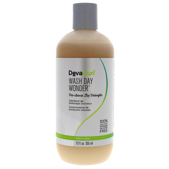 DevaCurl Wash Day Wonder Pre-Cleanse Slip Detangler for Unisex - 12 oz Detangler