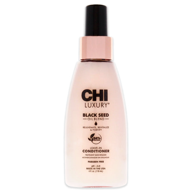 Luxury Black Seed Oil Leave-In Conditioner by CHI for Unisex - 4 oz - Nourishing Hair Treatment