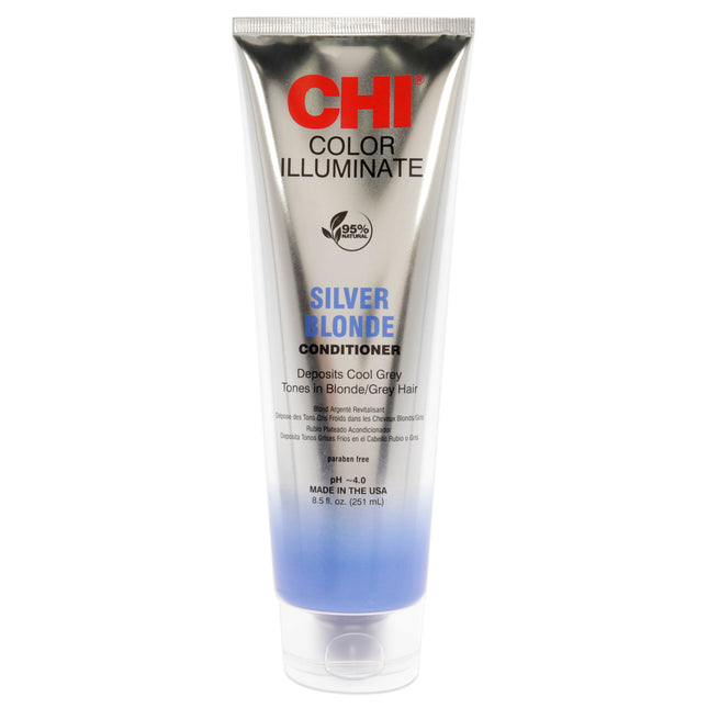 CHI Ionic Color Illuminate Conditioner in Silver Blonde - Unisex 8.5 oz Conditioner for Vibrant Hair Color