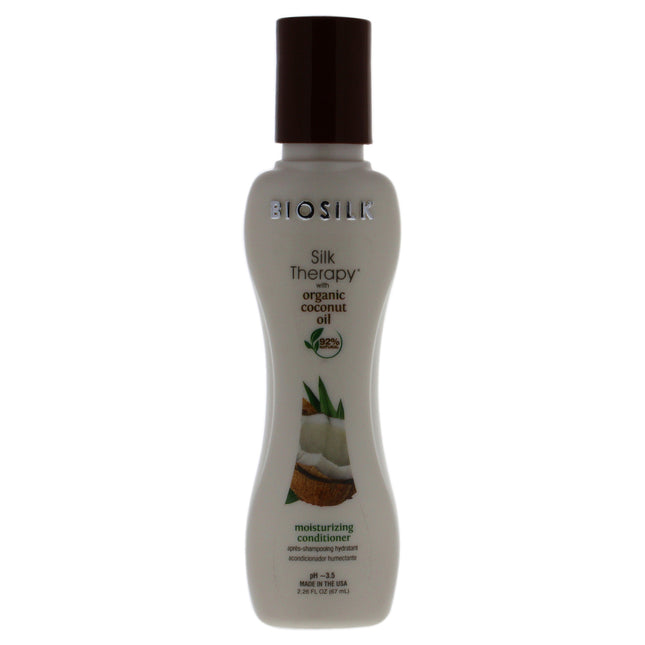 Biosilk Silk Therapy Coconut Oil Moisturizing Conditioner - 2.26 oz, Unisex