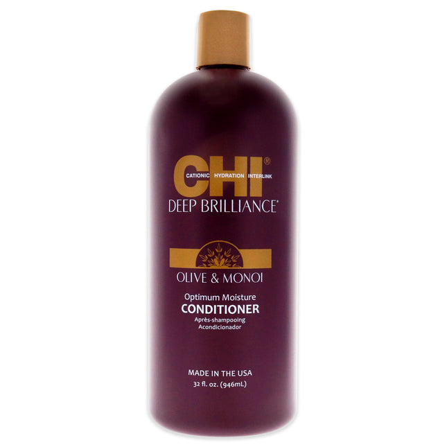 CHI Deep Brilliance Optimum Moisture Conditioner for Unisex - 32 oz Conditioner