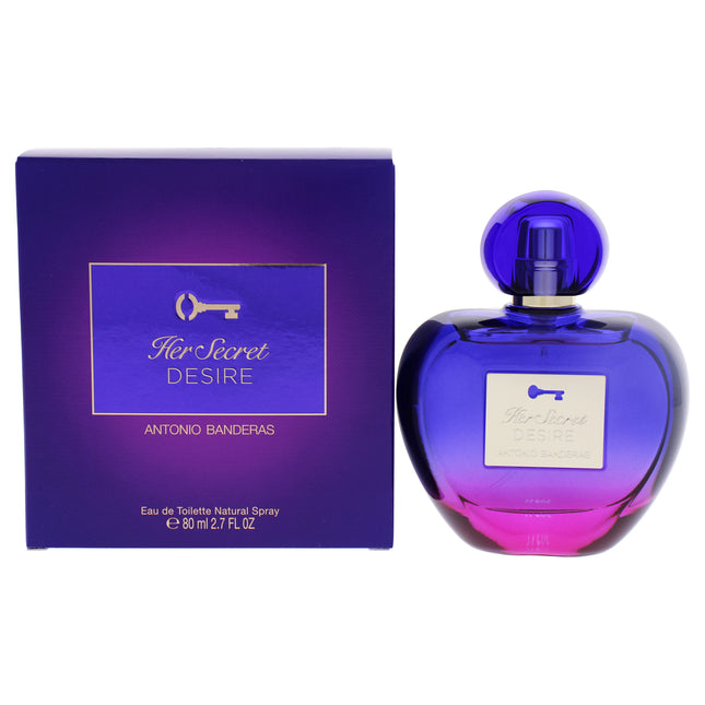 Her Secret Desire by Antonio Banderas for Women 2.7 oz EDT Spray - Captivating Fragrance for Her