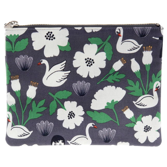 Aurore and Swan Coated Pouch by Ooh Lala for Women - Stylish Makeup Bag for On-the-Go Essentials