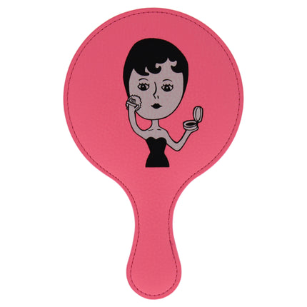 Ooh Lala Beauty Aurore Hand Mirror in Pink - Stylish Women's Mirror for Makeup and Beauty Routine